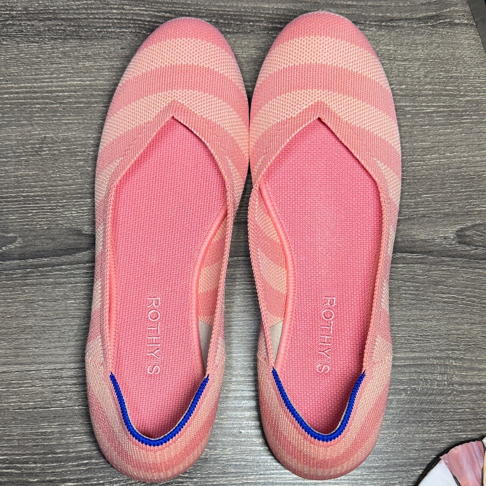 Rothy's Pink and Blue Women's Flats